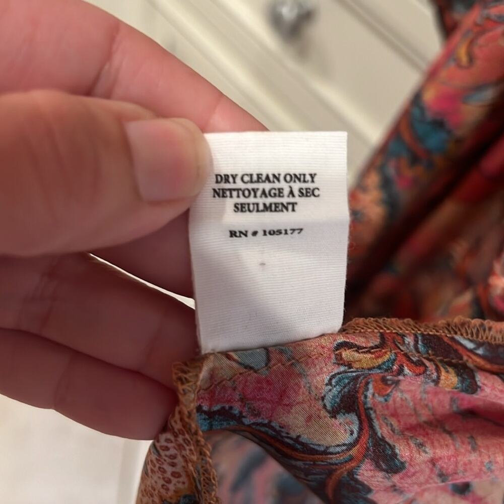 ULLA JOHNSON Renata Paisley ruffle midi dress - Picture 12 of 12